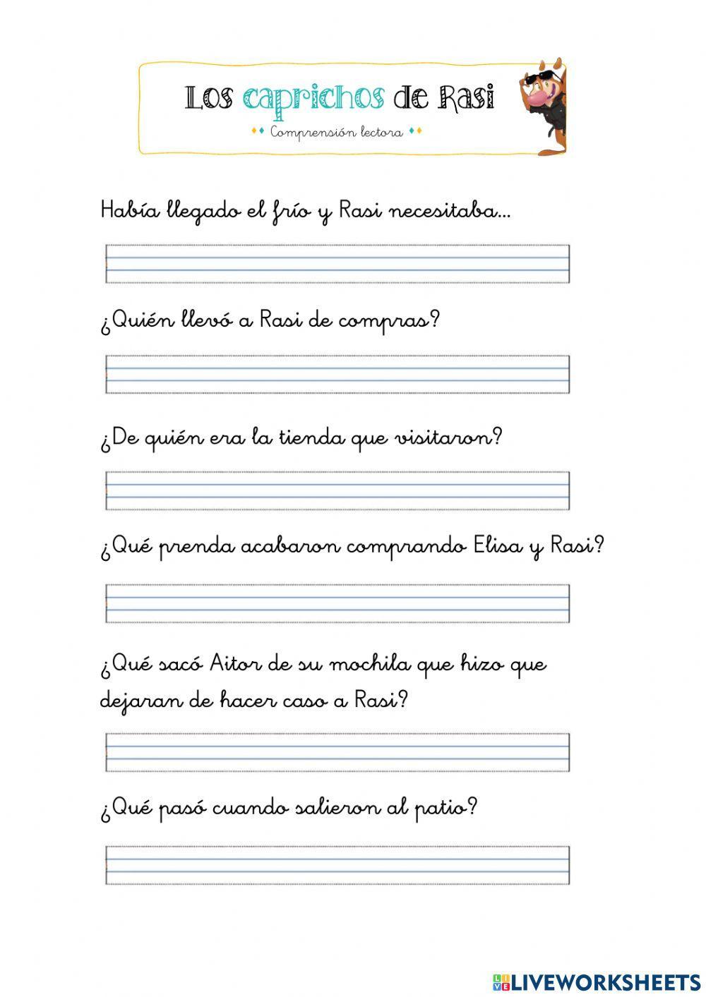 Los caprichos de Rasi