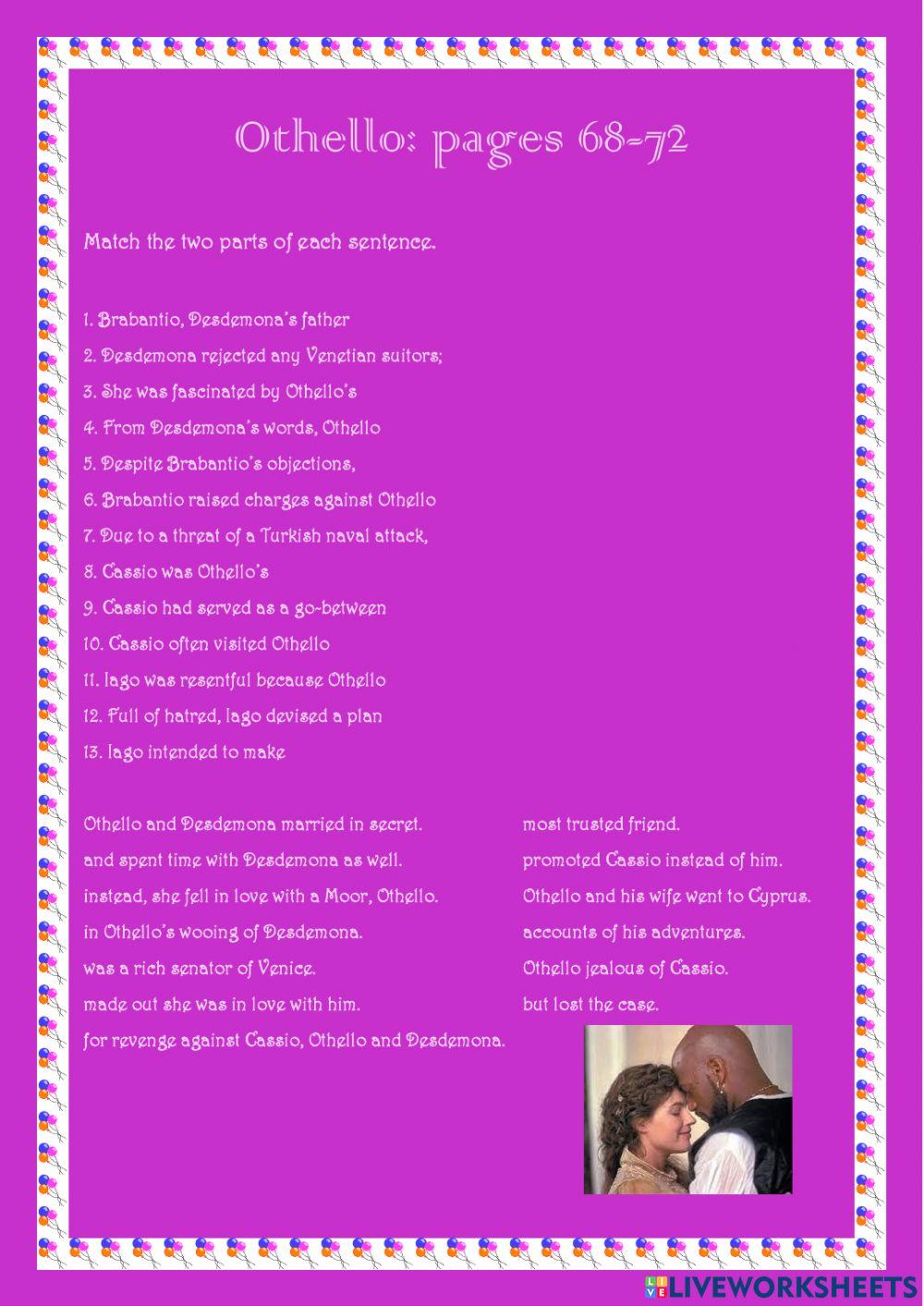 Othello: pages 68-72