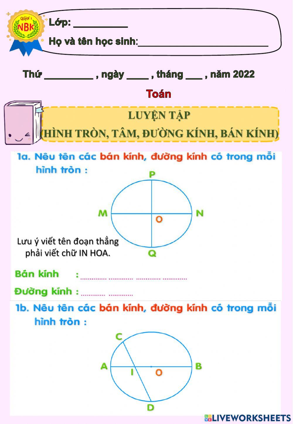 Toán Tuyện tập tiết 3