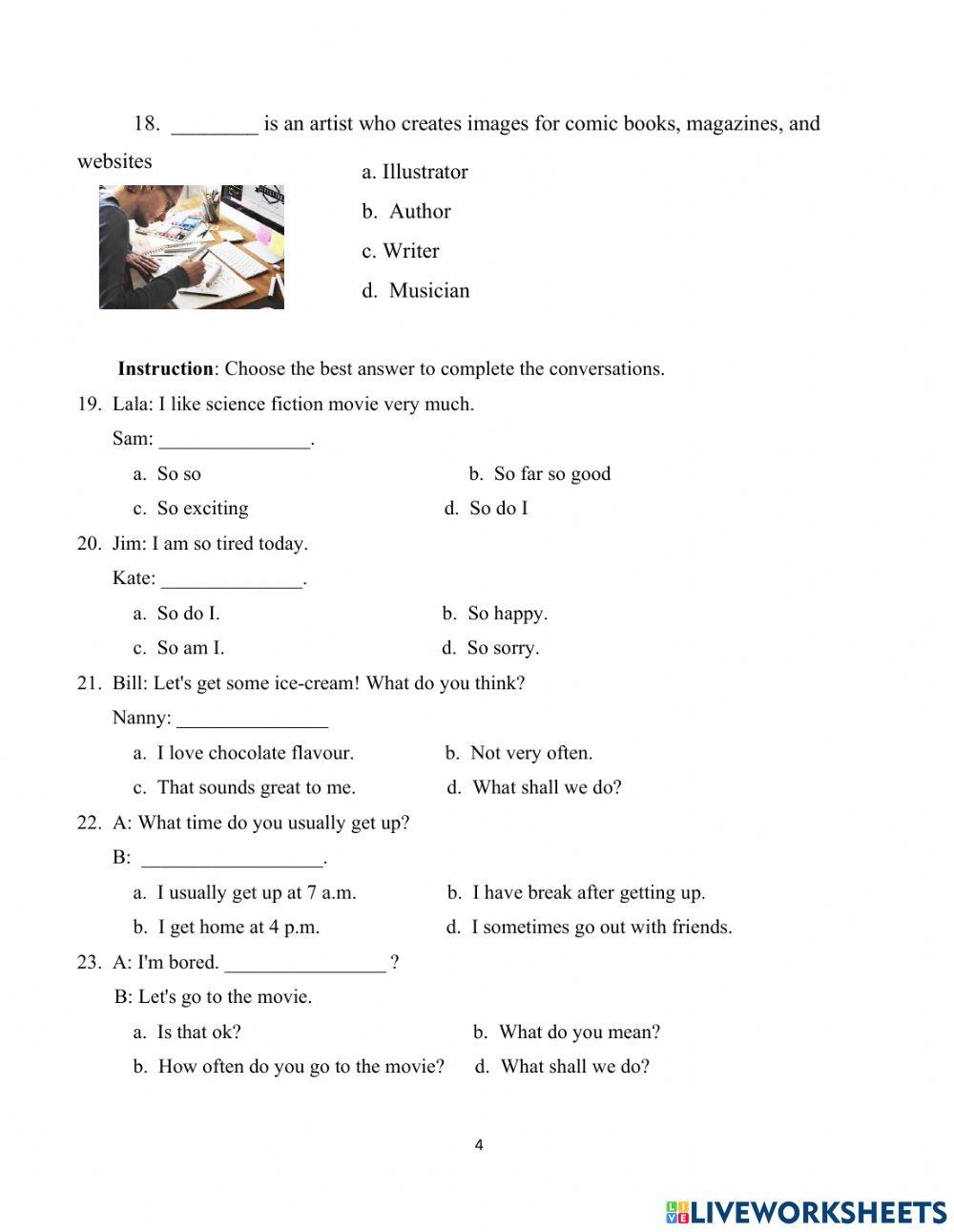 ข้อสอบปลายภาค