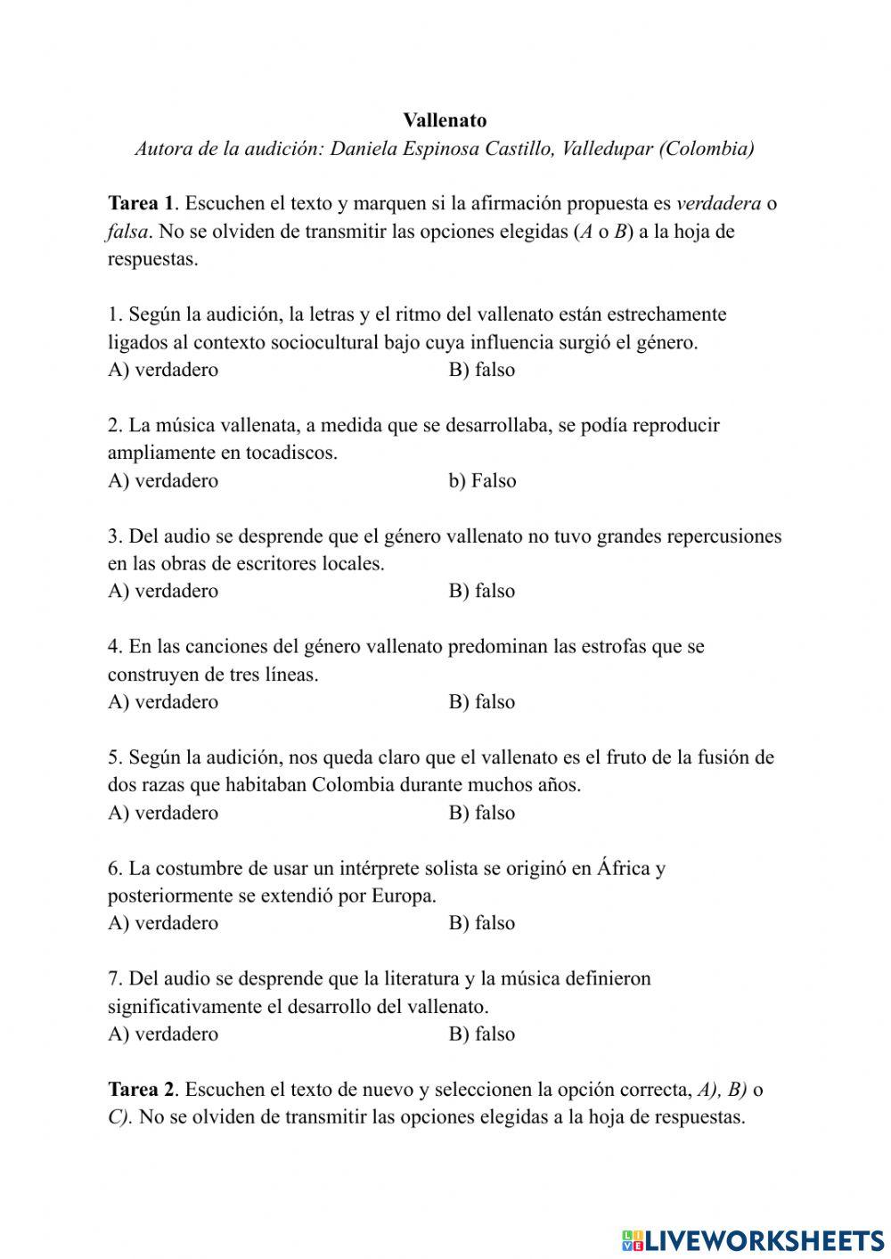 Comprensión auditiva (c1)