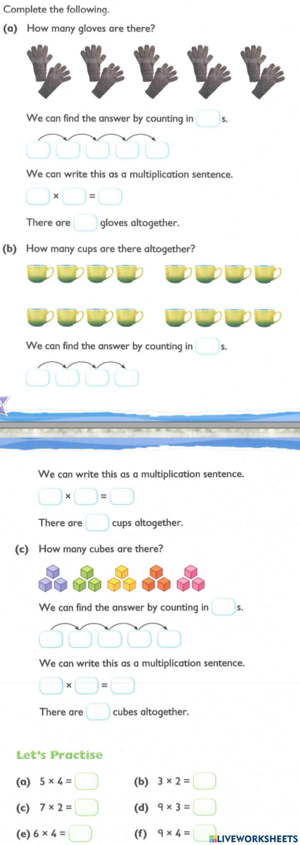 Multiplication by 2,3 & 4