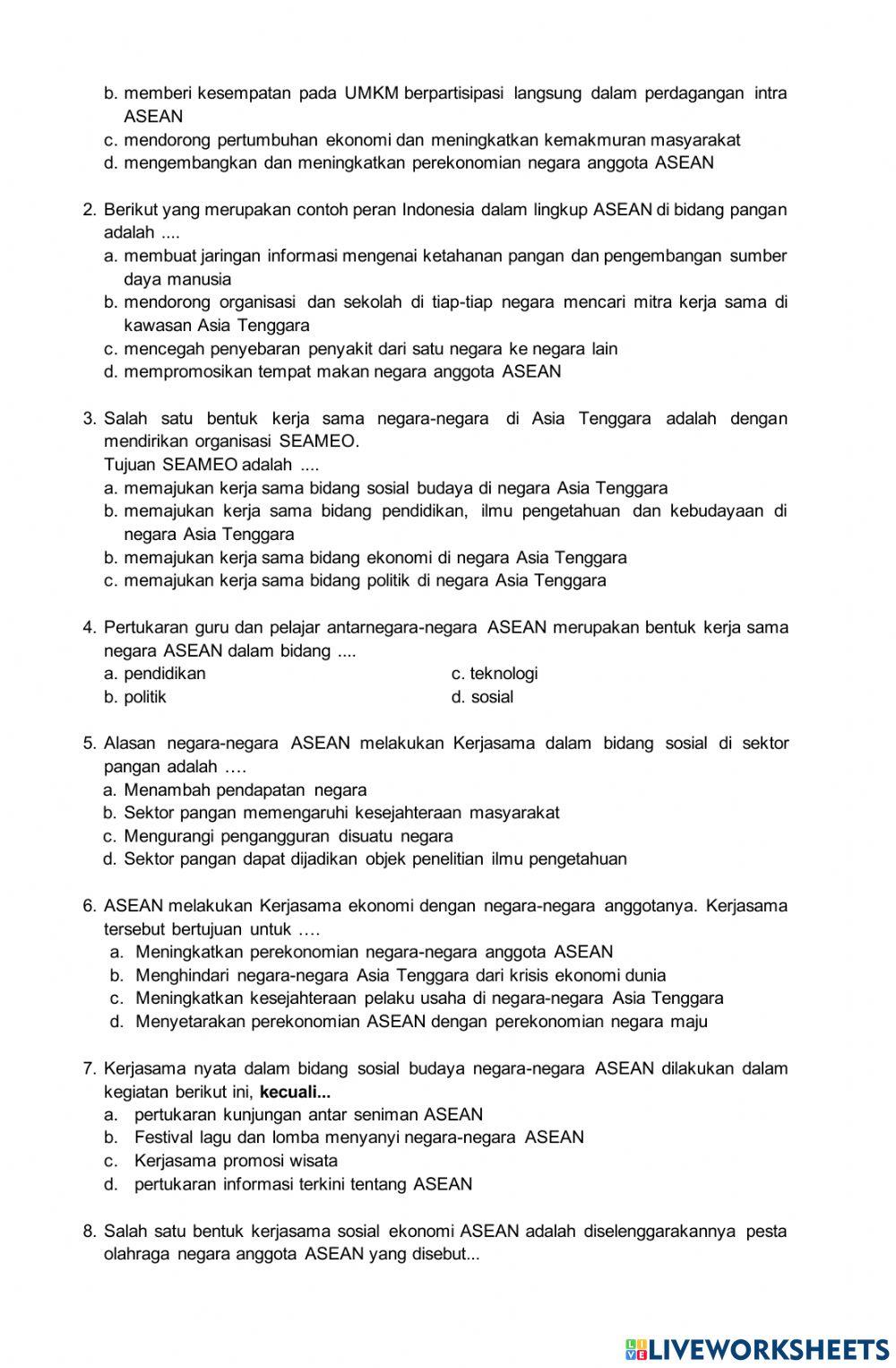 Penilaian harian tema 7 kelas 6