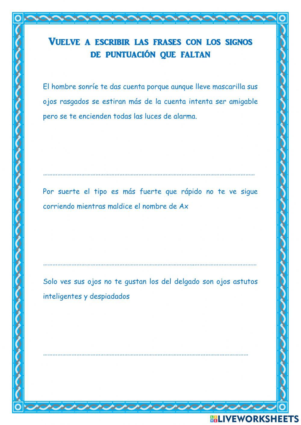 Signos de puntuación