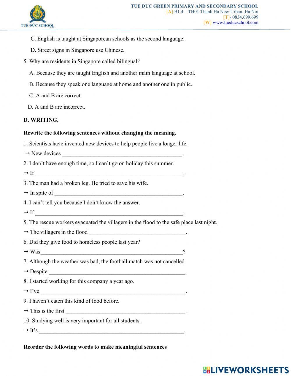 Revision- Mid term 2 Practice