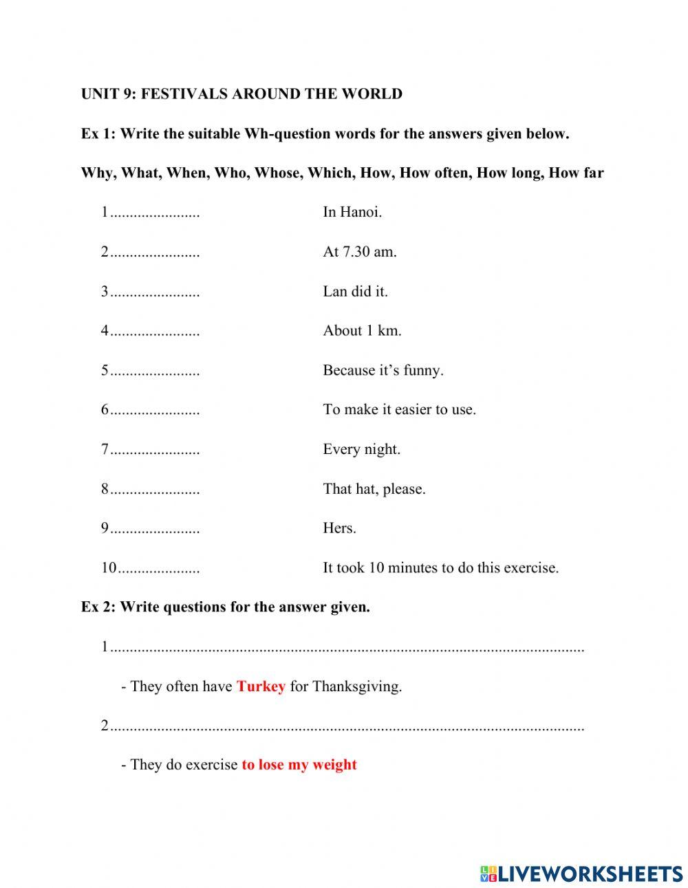 Unit 9 A closer look 2