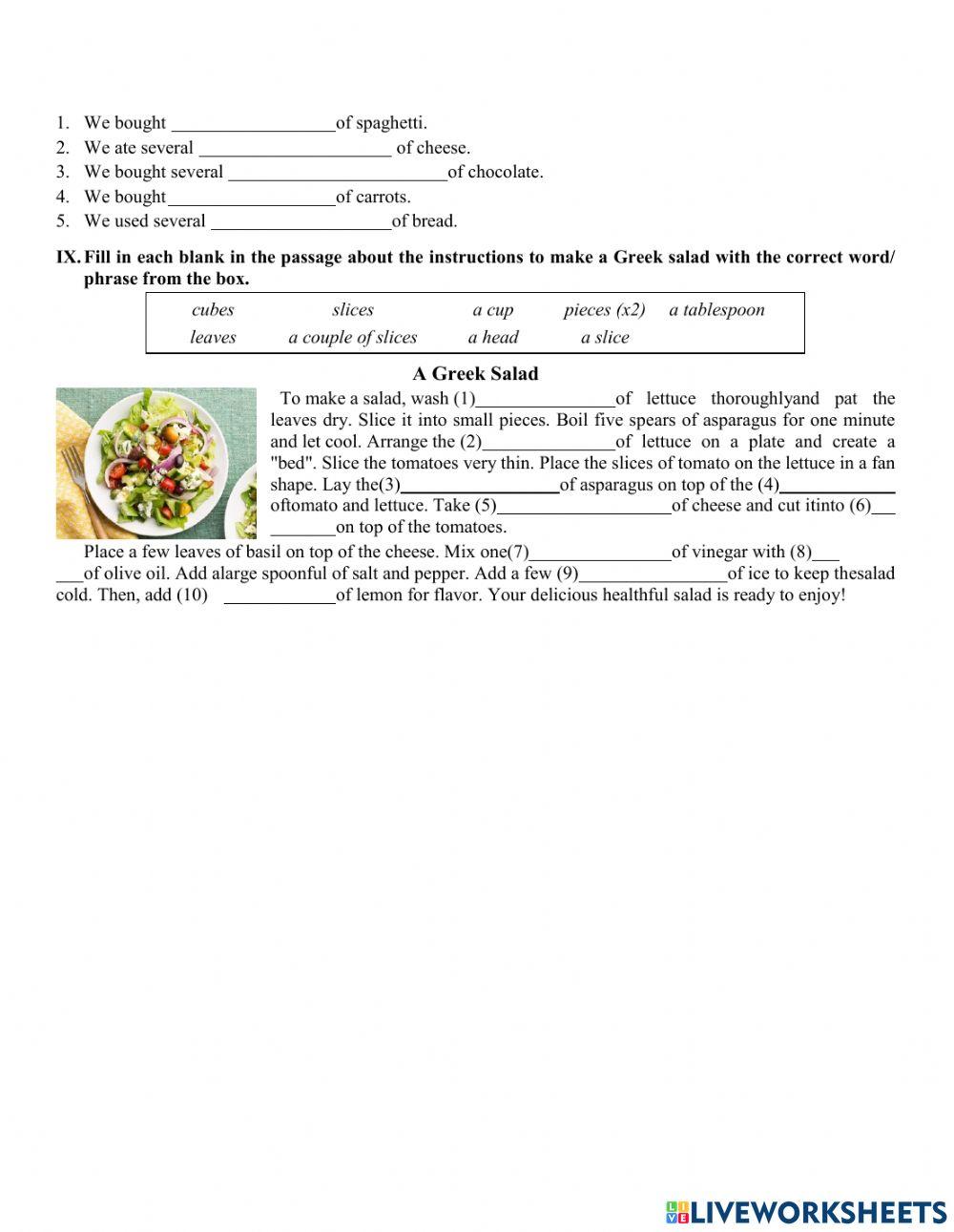 Lớp 9 Unit 7 Test 1