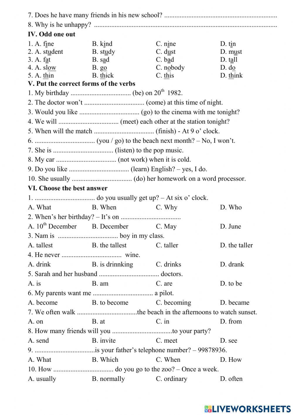 E7 Review U7-8-9 WS5