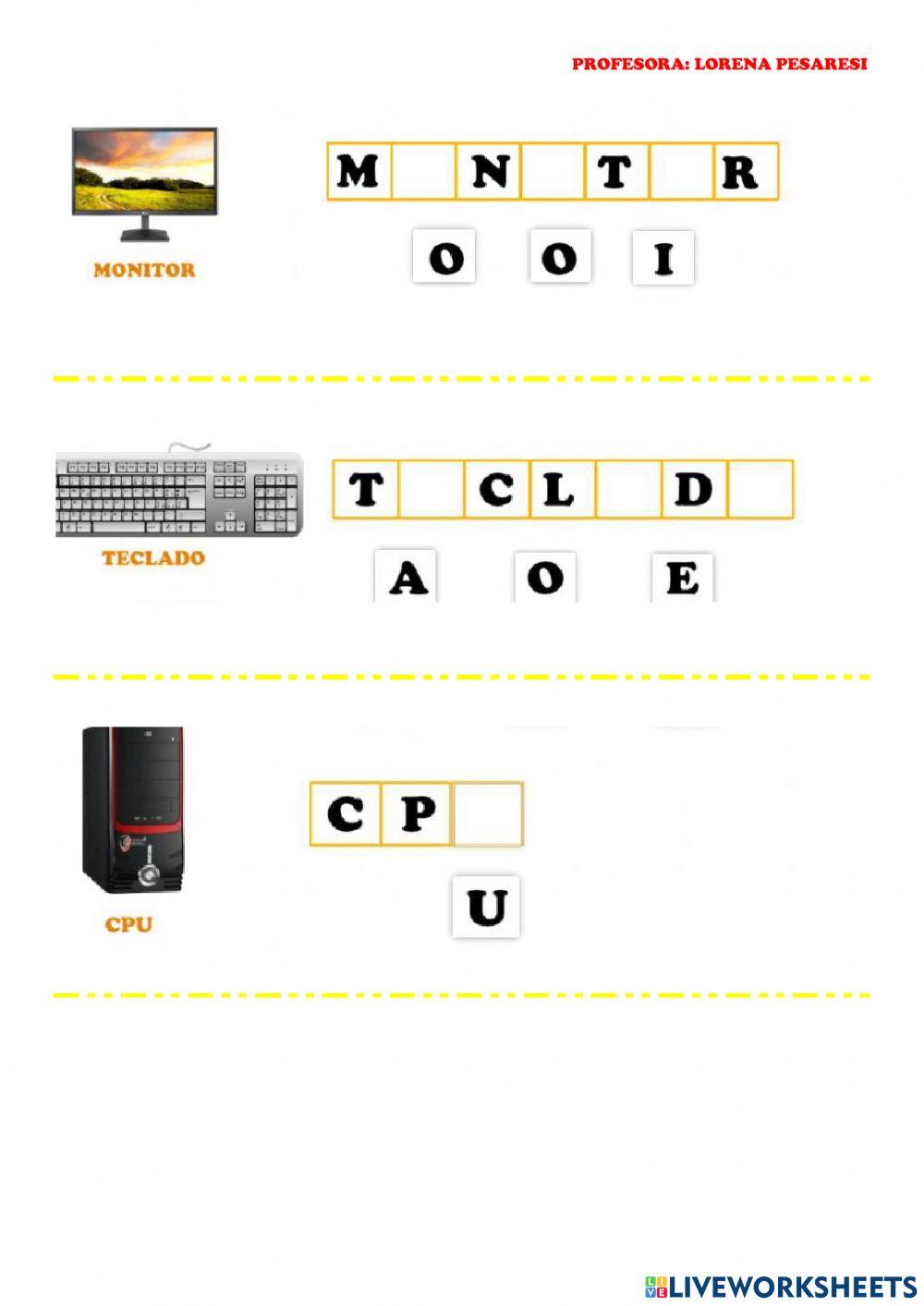 Completar con vocales