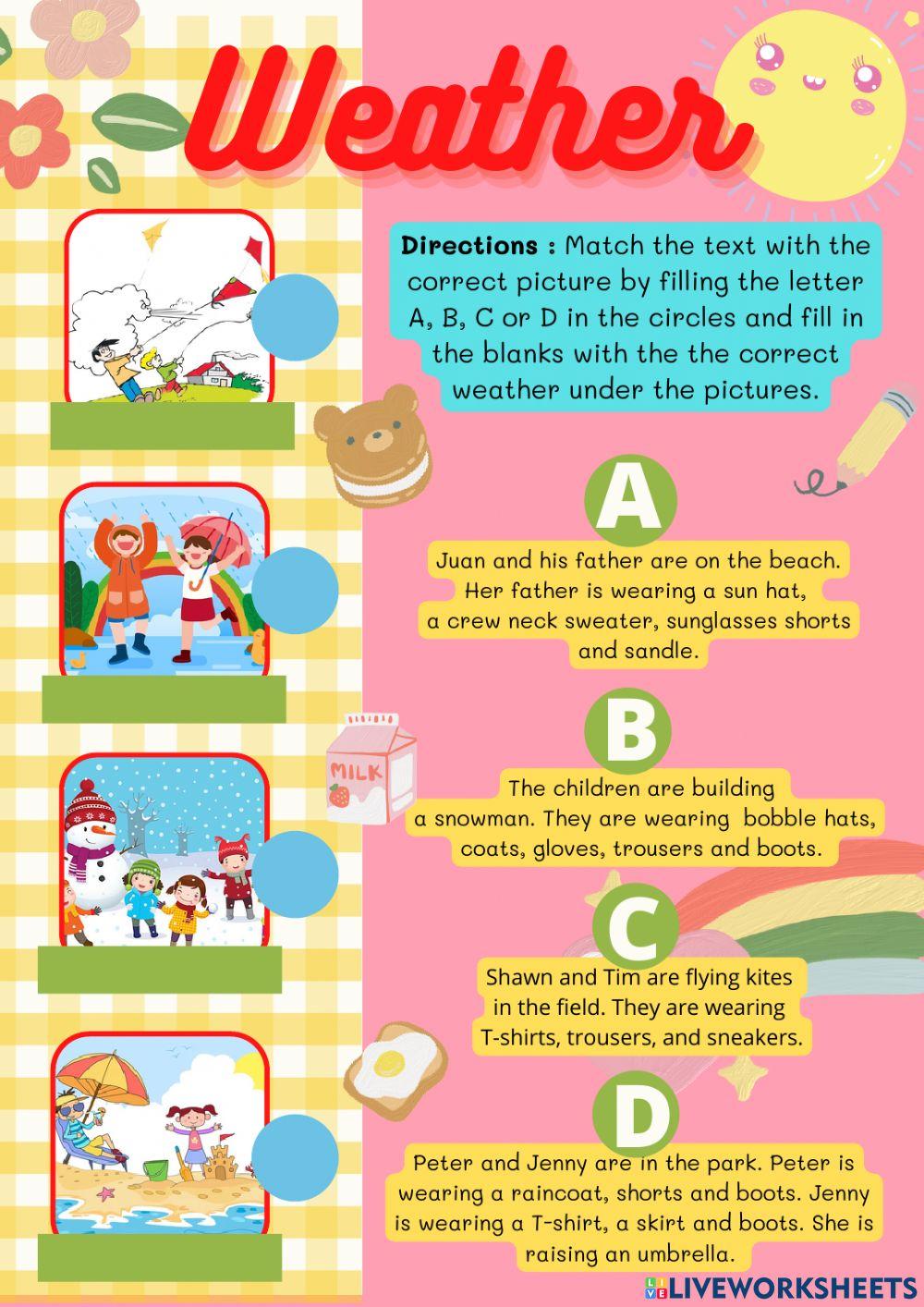 weather-online-exercise-for-3-live-worksheets