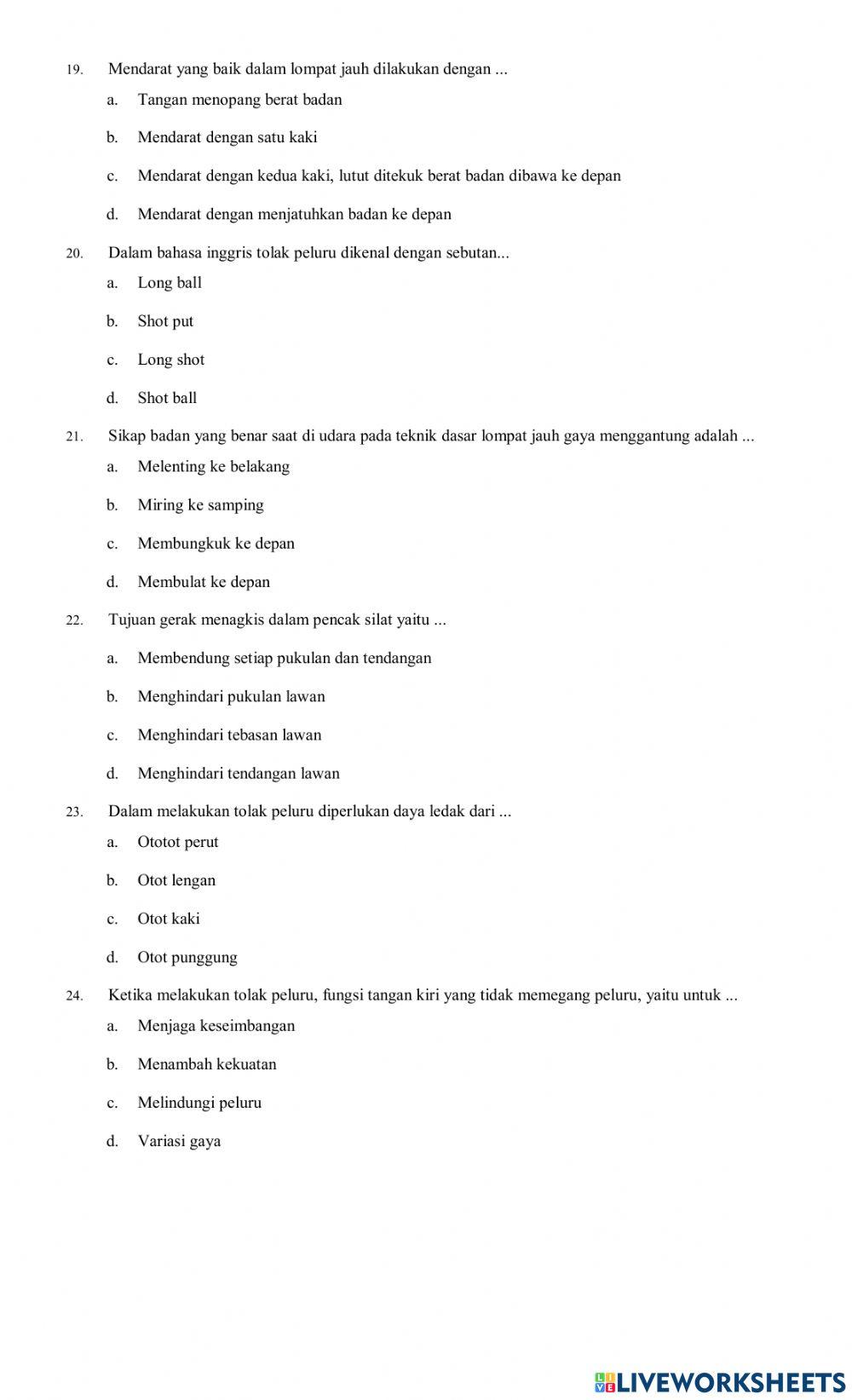 Penilaian harian smt.2 kls 8