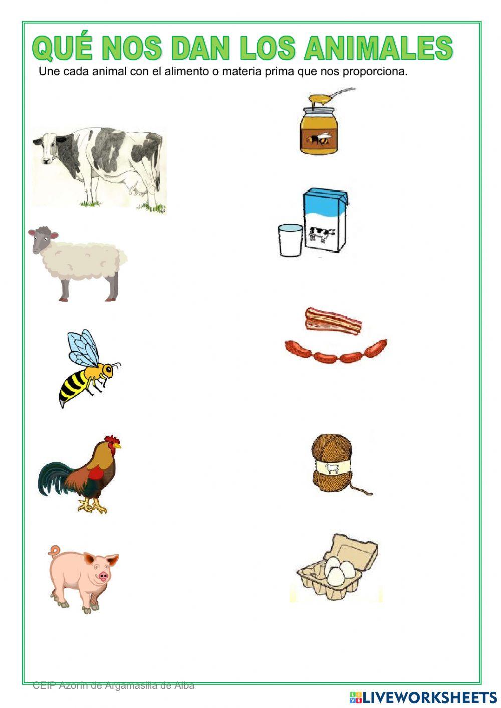 Qué nos dan los animales