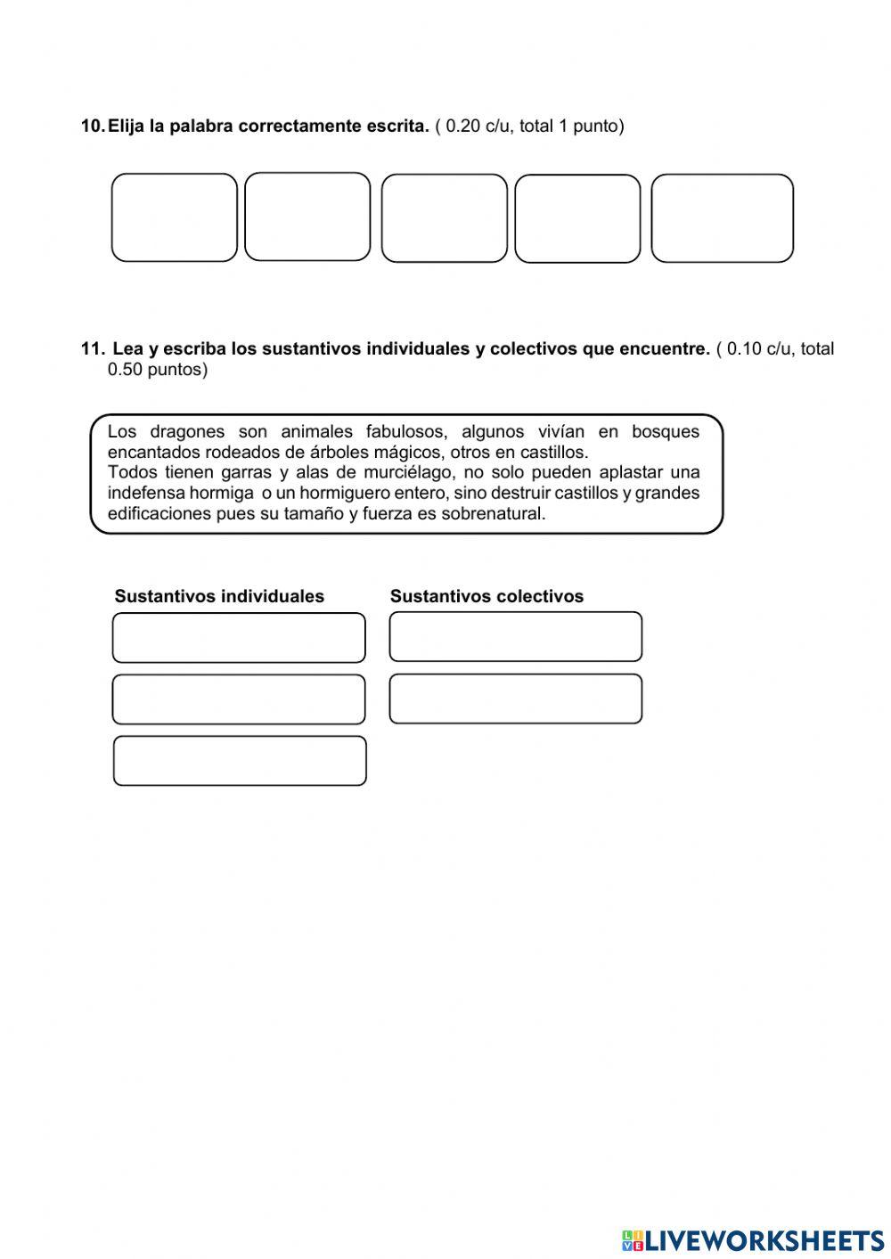 EXAMEN LENGUA II Q 22
