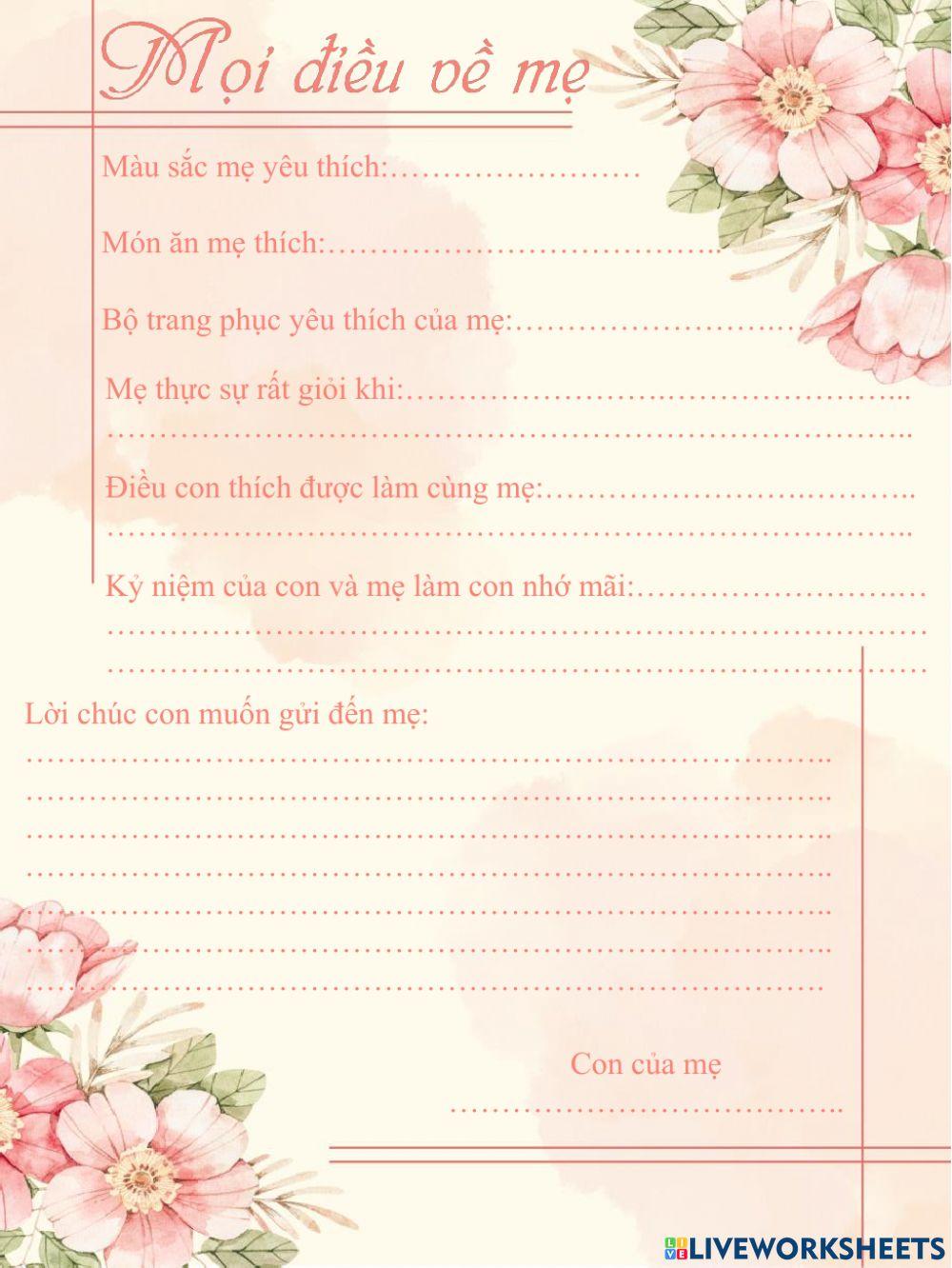 Mọi điều về mẹ