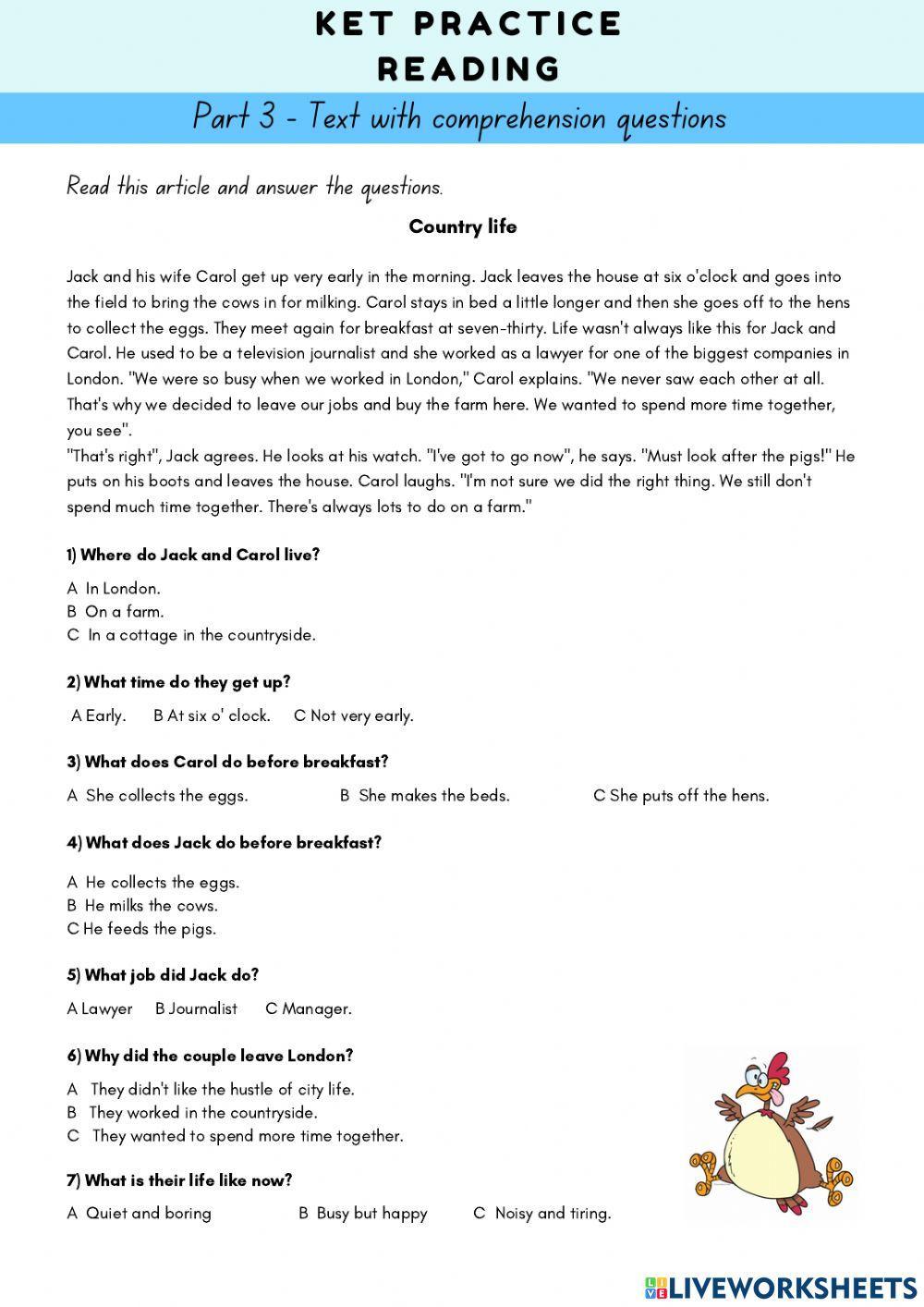 KET Practice (Reading)