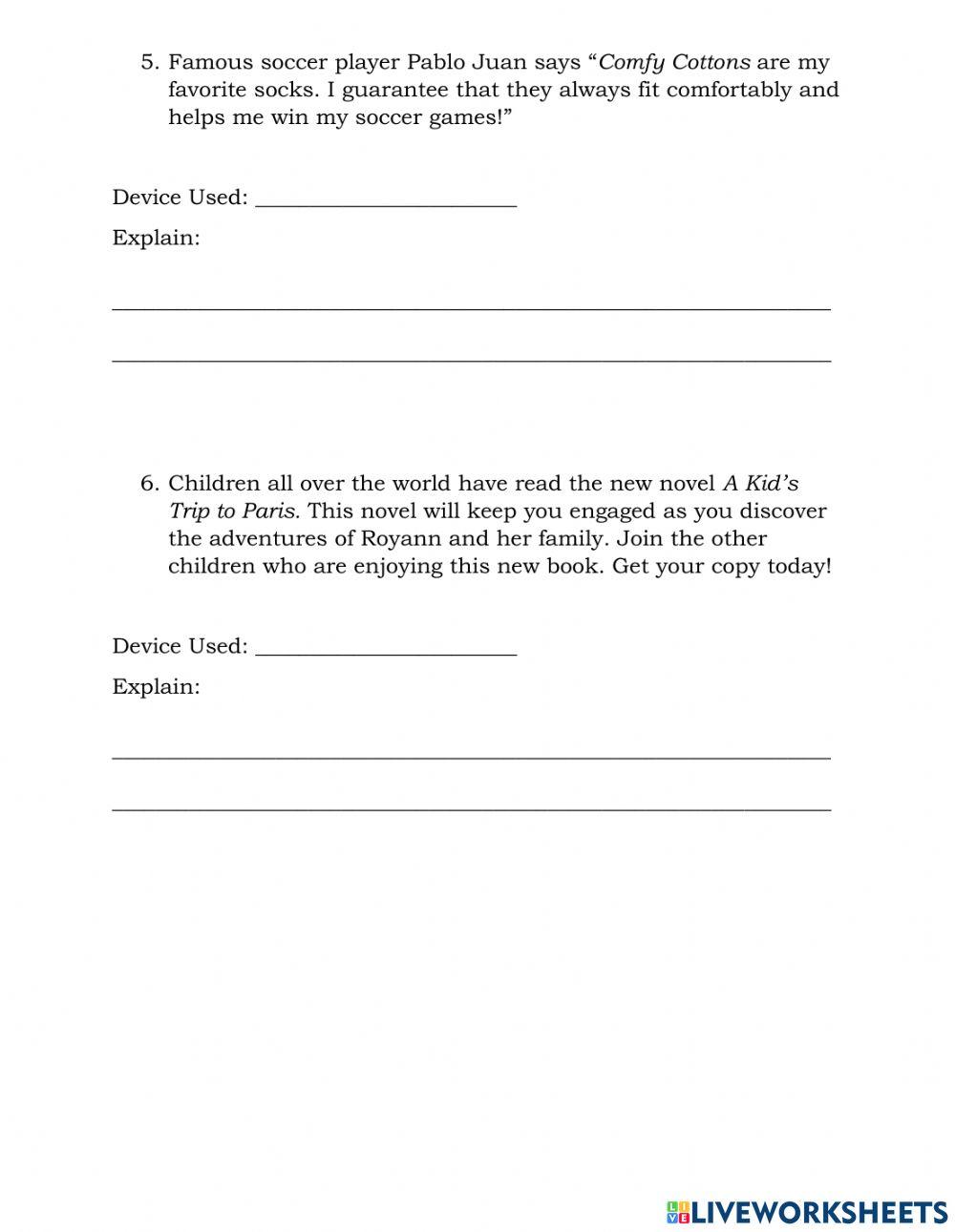 Persuasive Devices and Propaganda