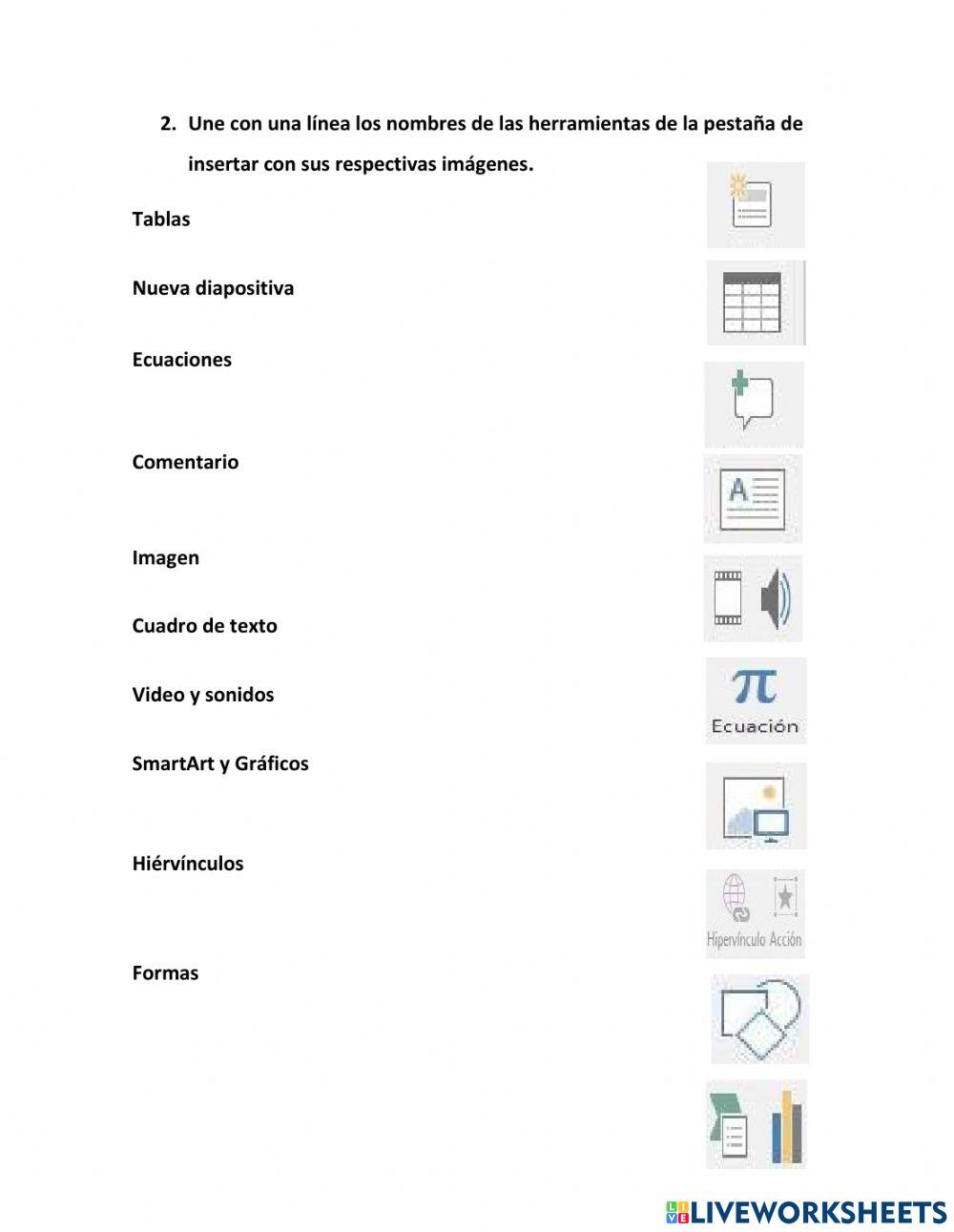 PESTAÑA DE INSERTAR DE POWER POINT