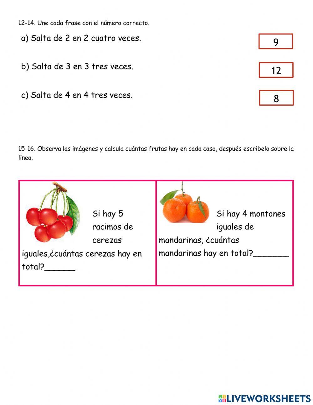 Examen de matemáticas