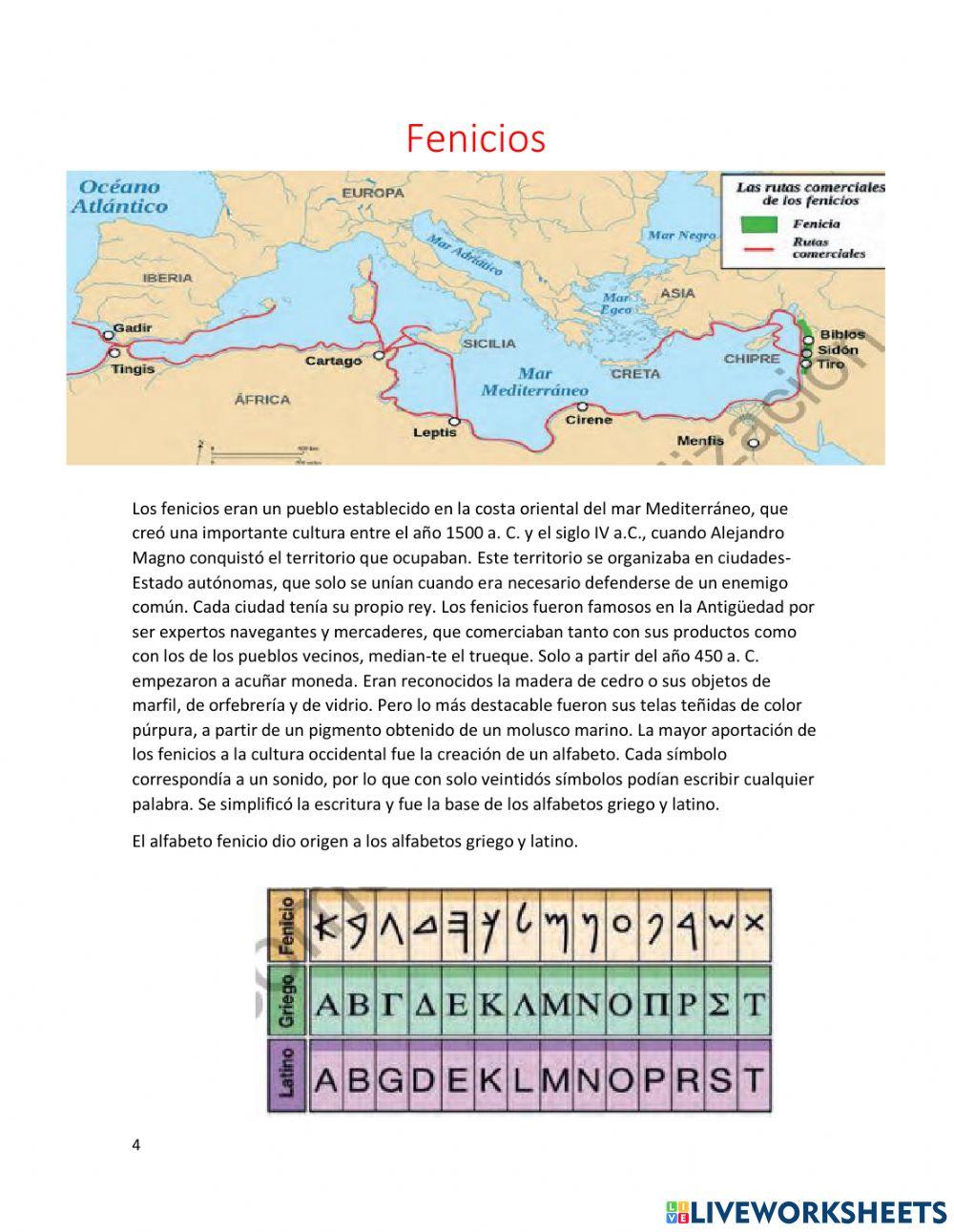 Hebreos, Fenicios, China