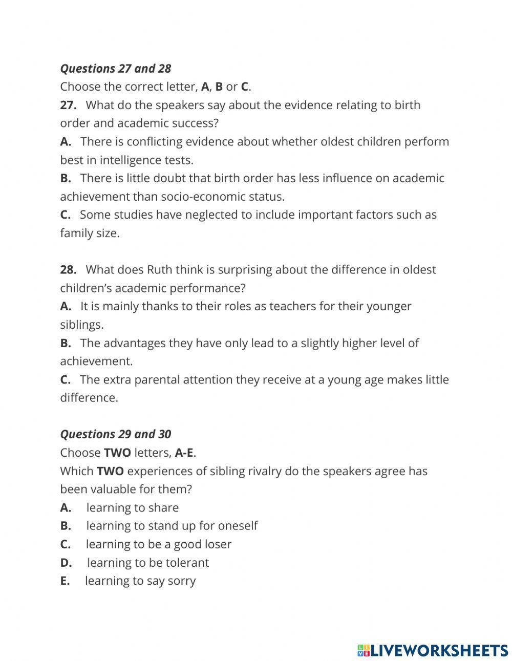 CAM 15 TEST 1 Section 3&4