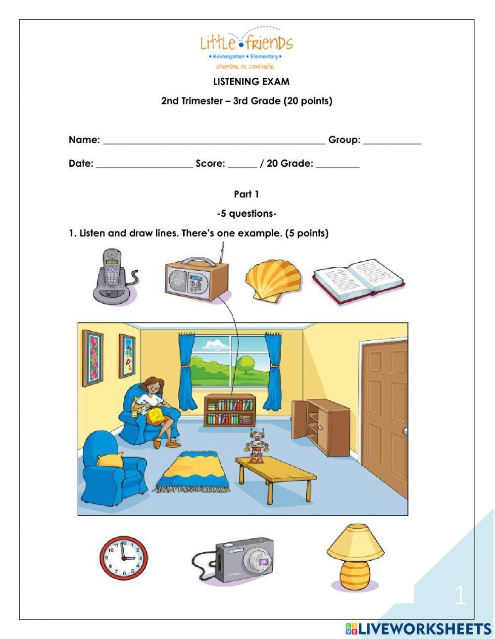 Reading and writing exam