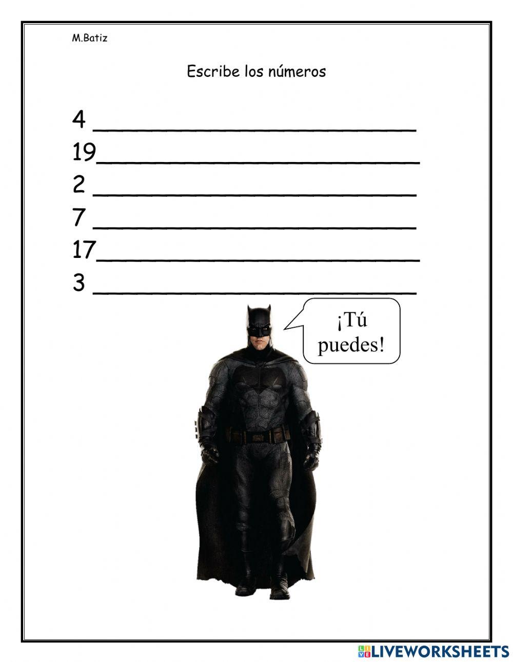 Lectura y escritura de números