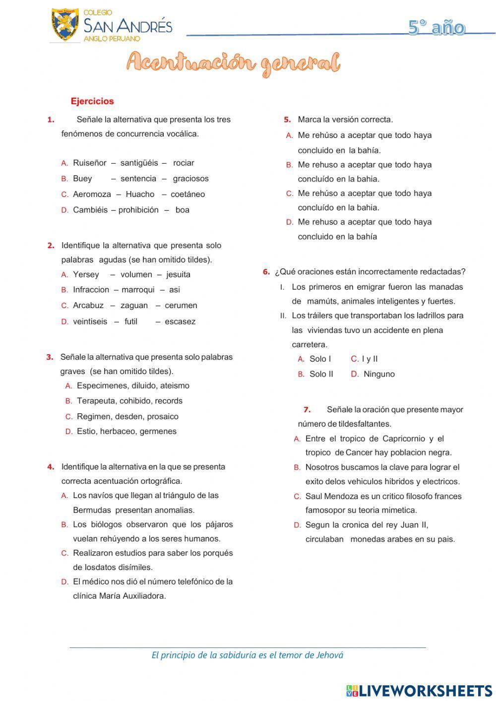 Acentuación general