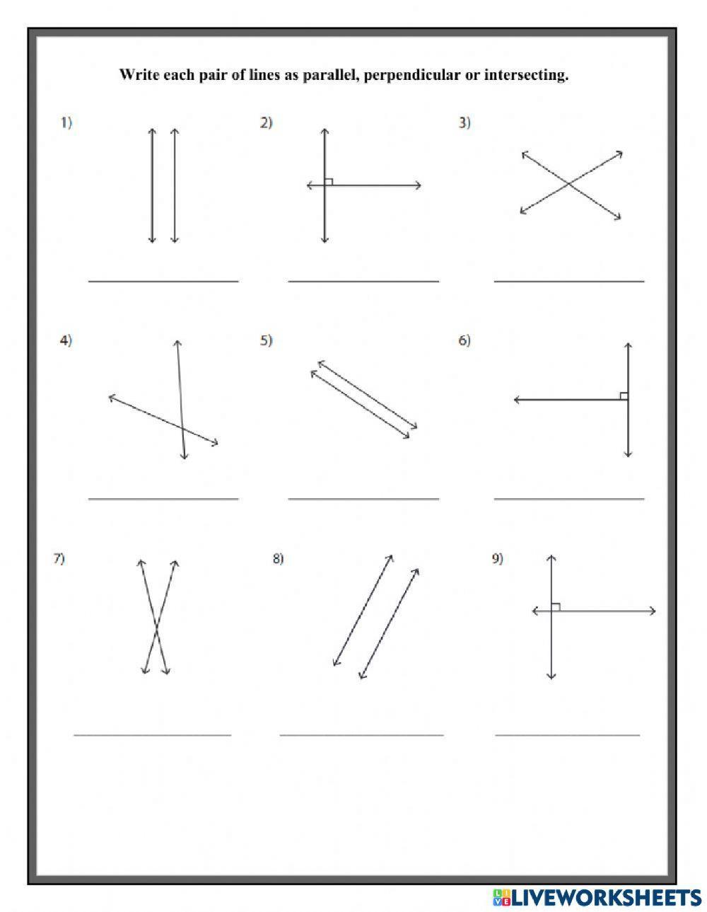 Perpendicular,Parallel and Intersecting