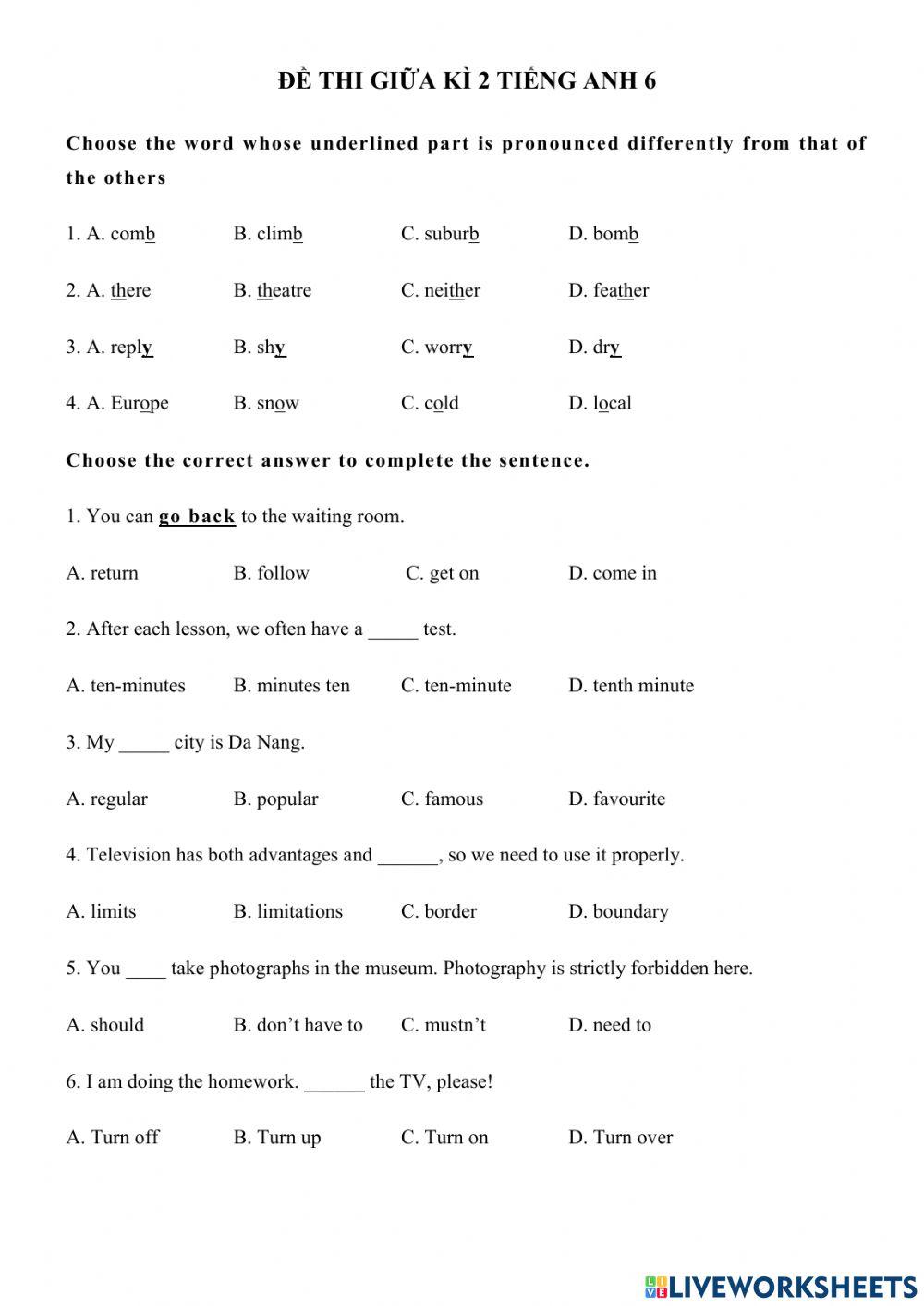 G6 - Thi giua ky 2 - test 3