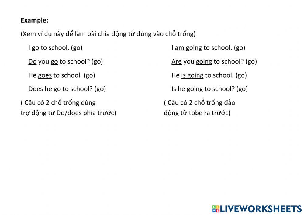 Present simple tense and present continuous tense