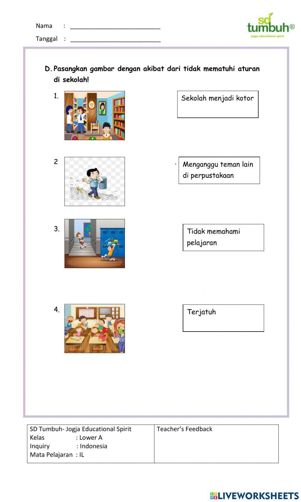 Integrated Learning-PPKn-Evaluasi Aturan di Sekolah-Isian