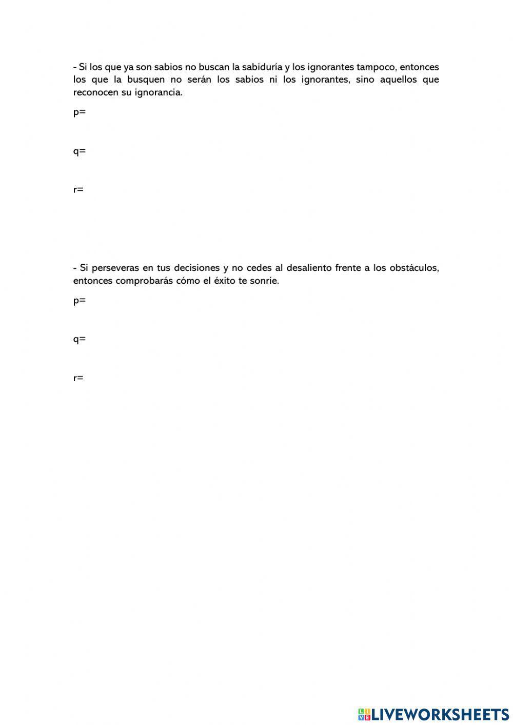 Formalización Lógica