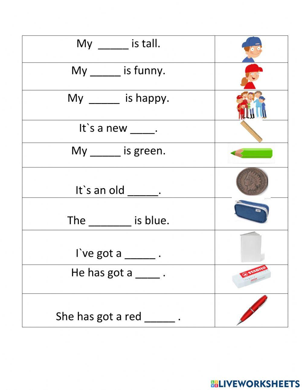 A an this that & vocab