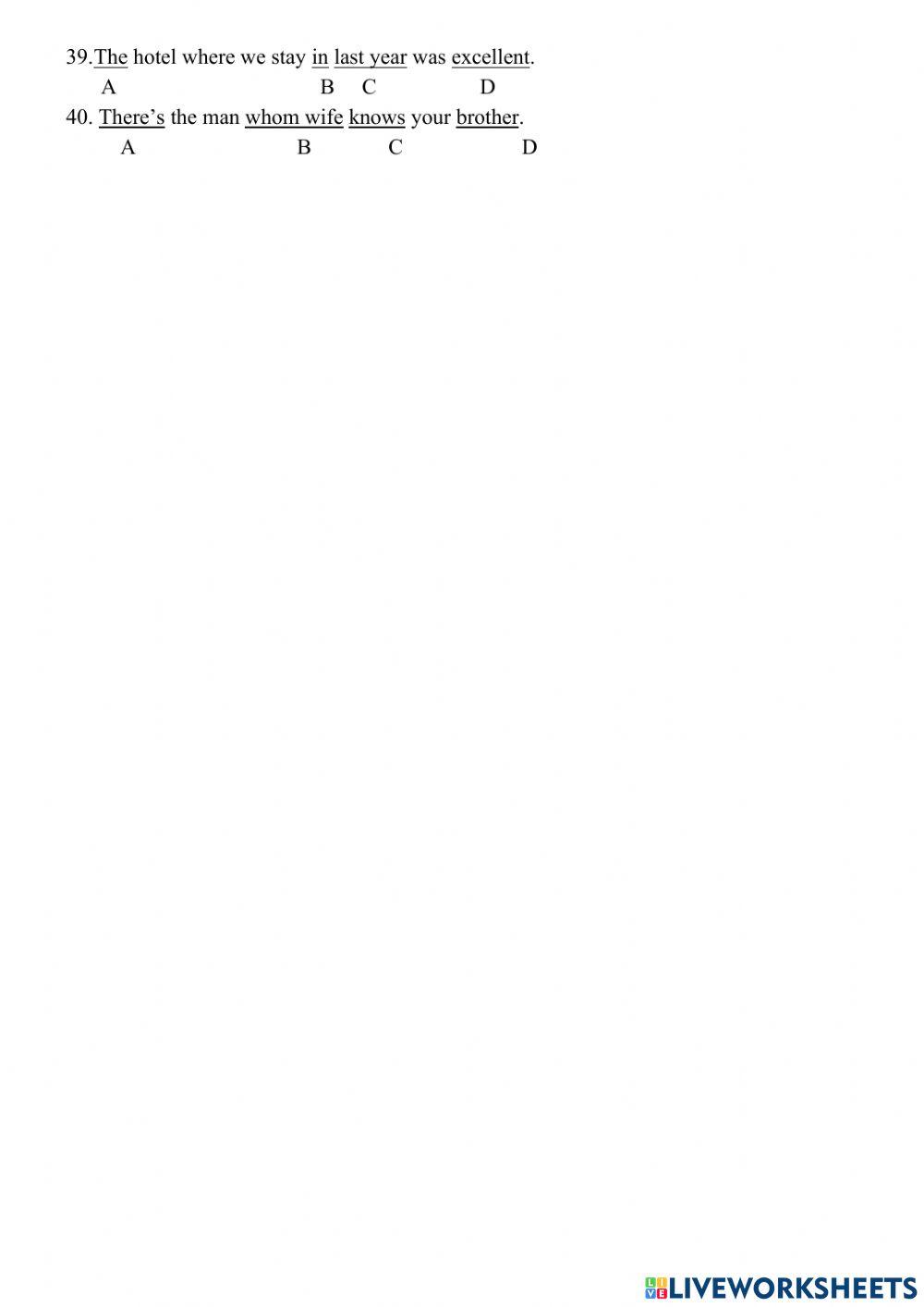 E9 - FT - Đk - UNit 9 - MCQ