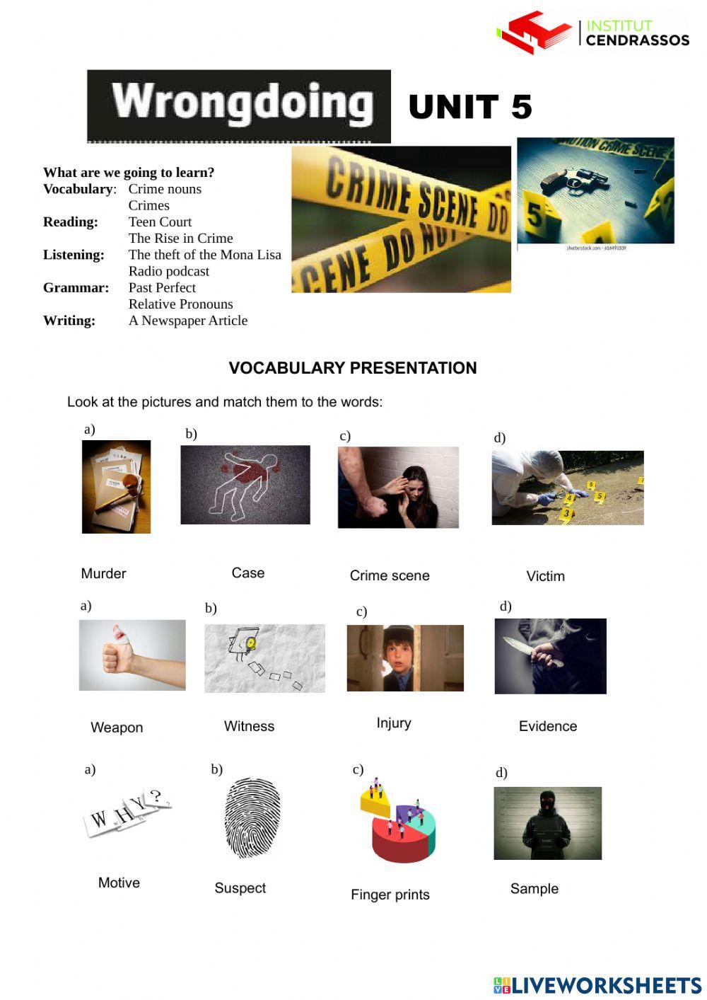 Introducing crime nouns