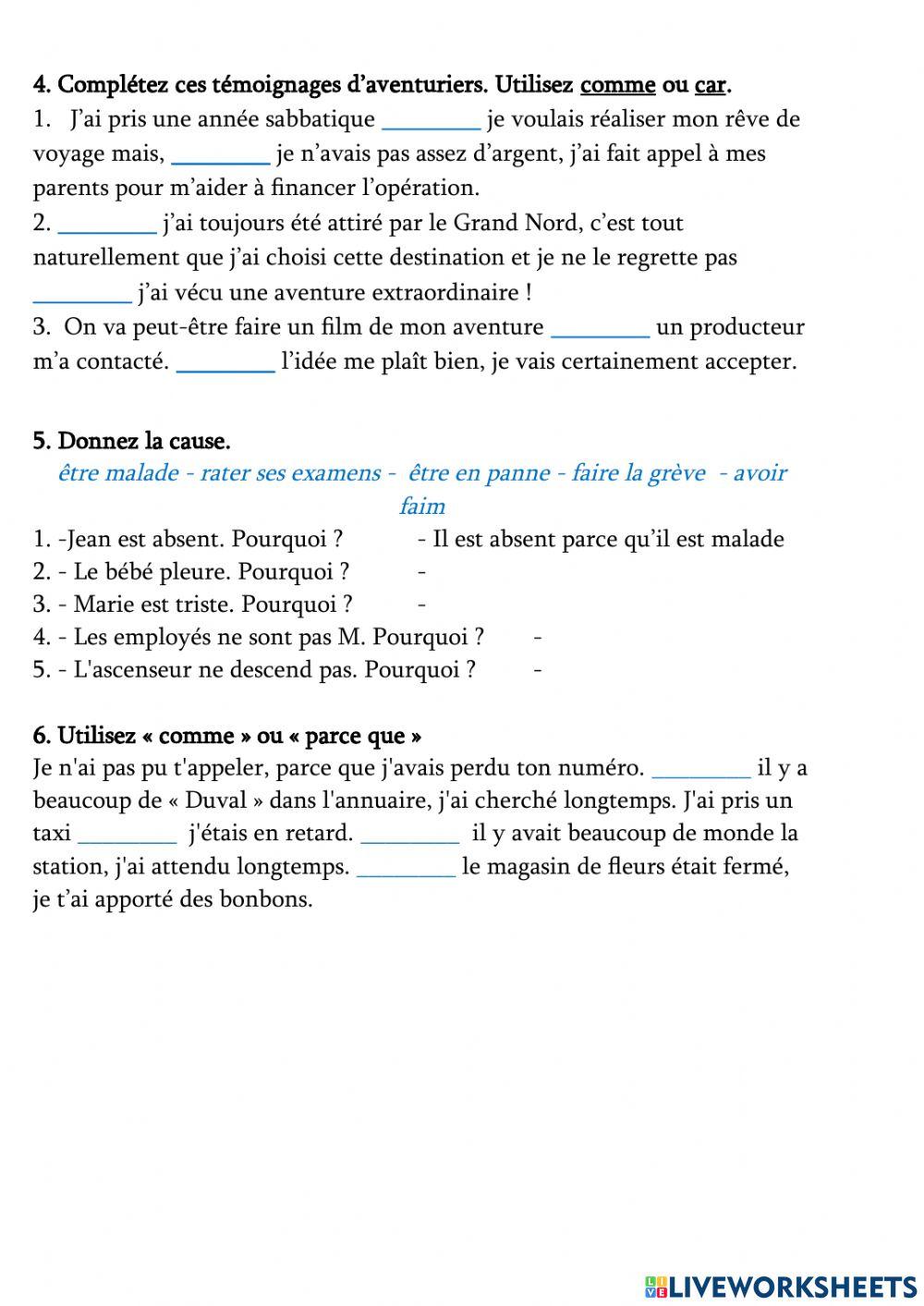 Devoir, dossier 1 leçon 1 p2