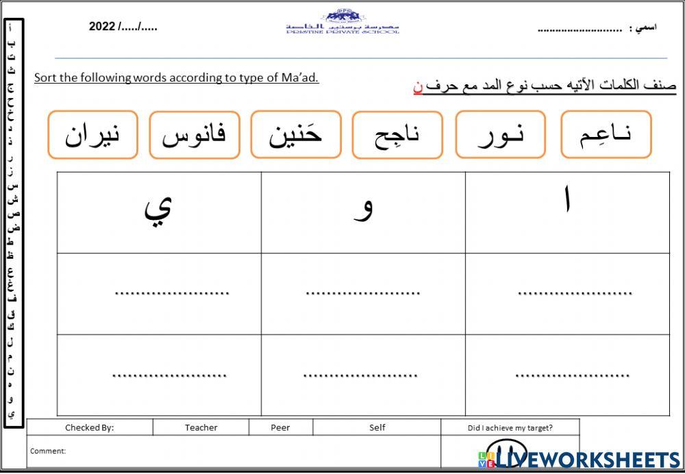 مدود حرف النون