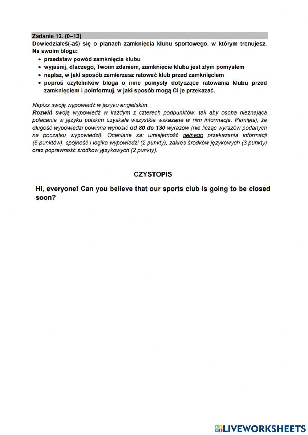 Matura nowa 2023 część 2