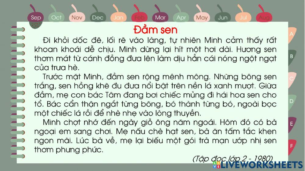 Ôn tập giữa kì 2 tiếng việt