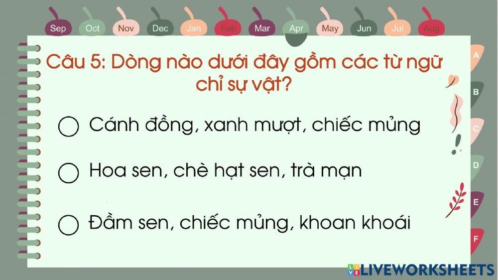 Ôn tập giữa kì 2 tiếng việt