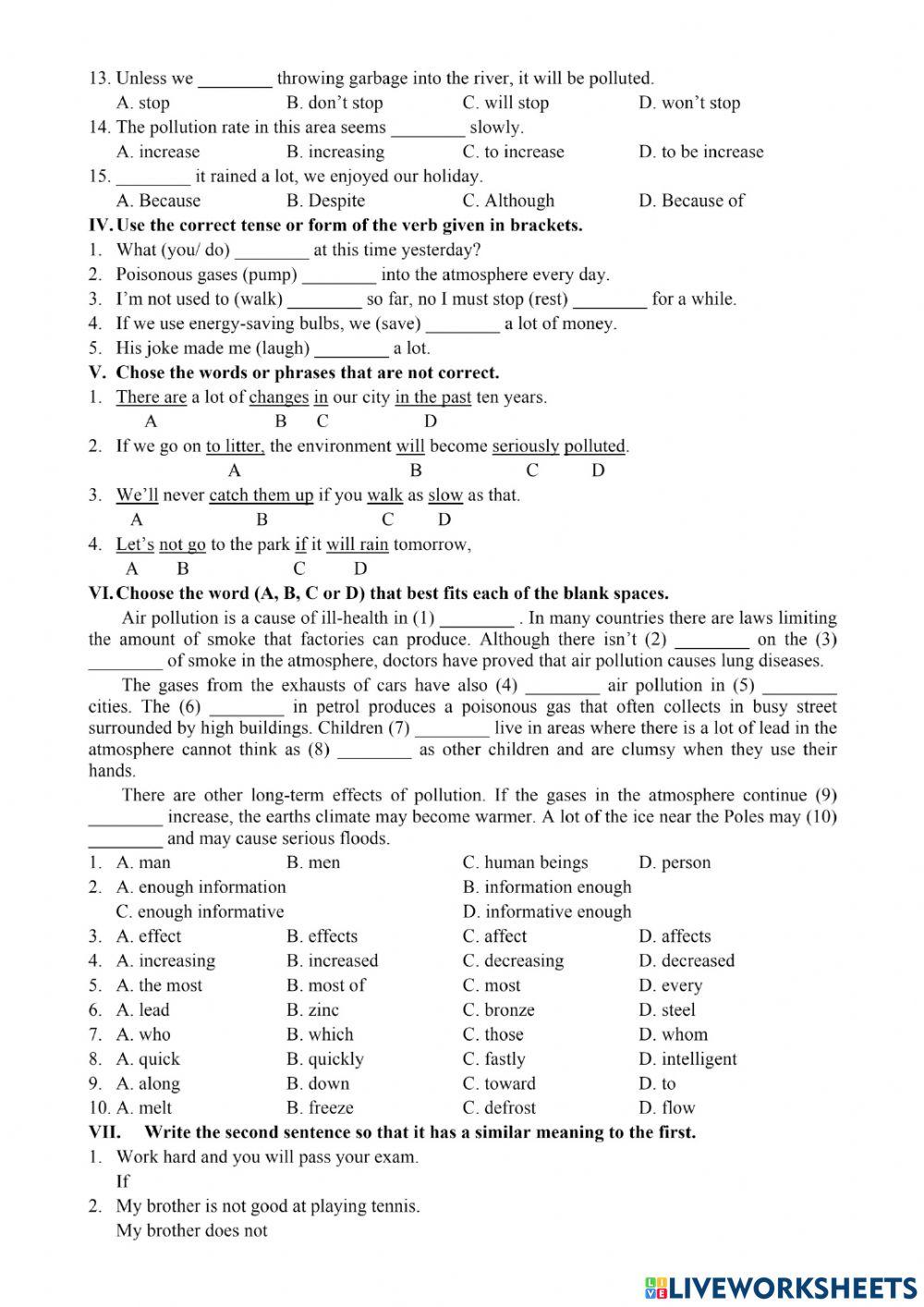 (GRADE 8) TEST 01 giữa kì 2