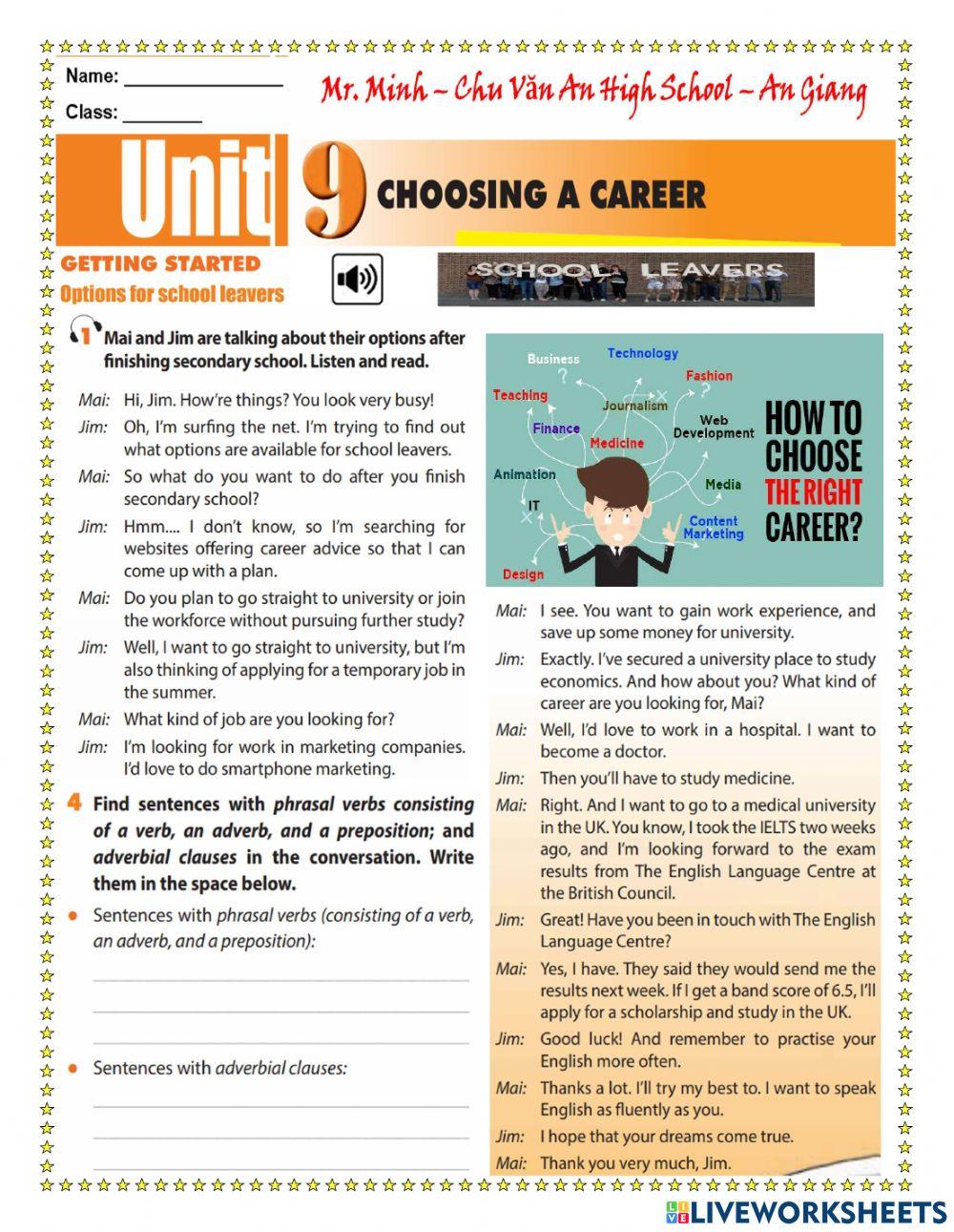 English 12 - Unit 9 - Getting Started and Language