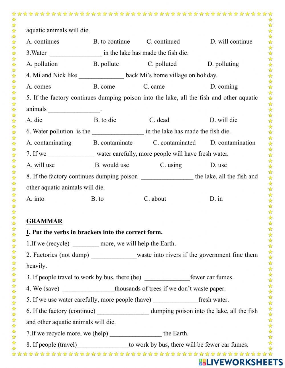 REVISION 2nd MID TT-E8 VOCAB & GRAM