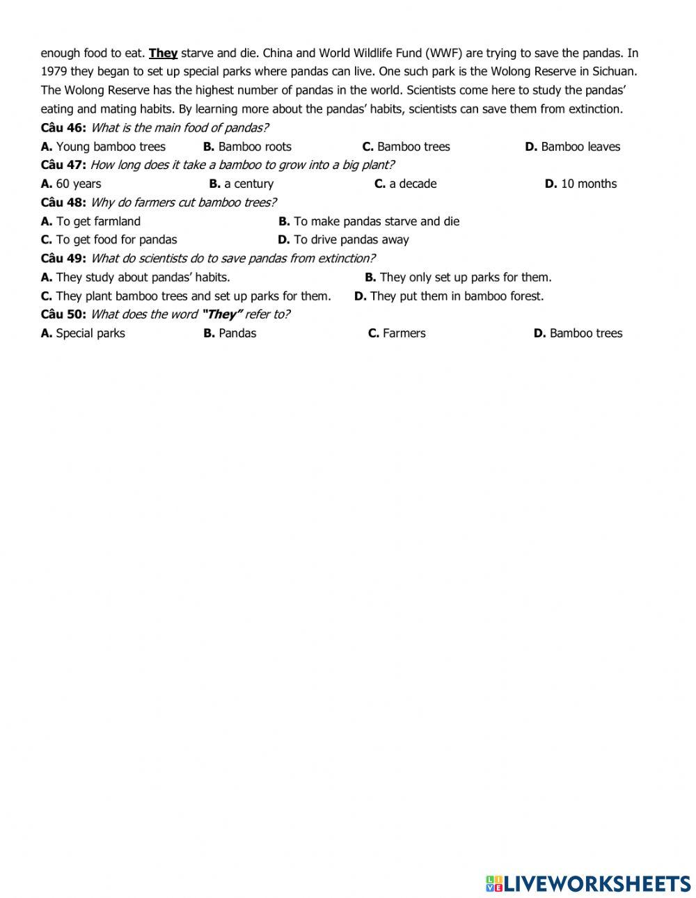 Grade 10 second mid term test b
