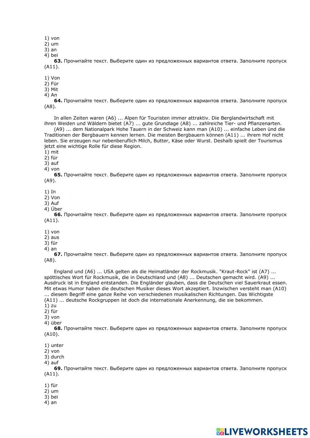 Rektion der Verben 2