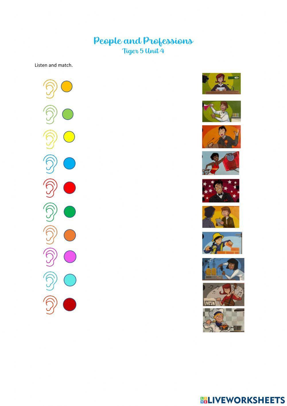 People and professions Tiger 5 U4