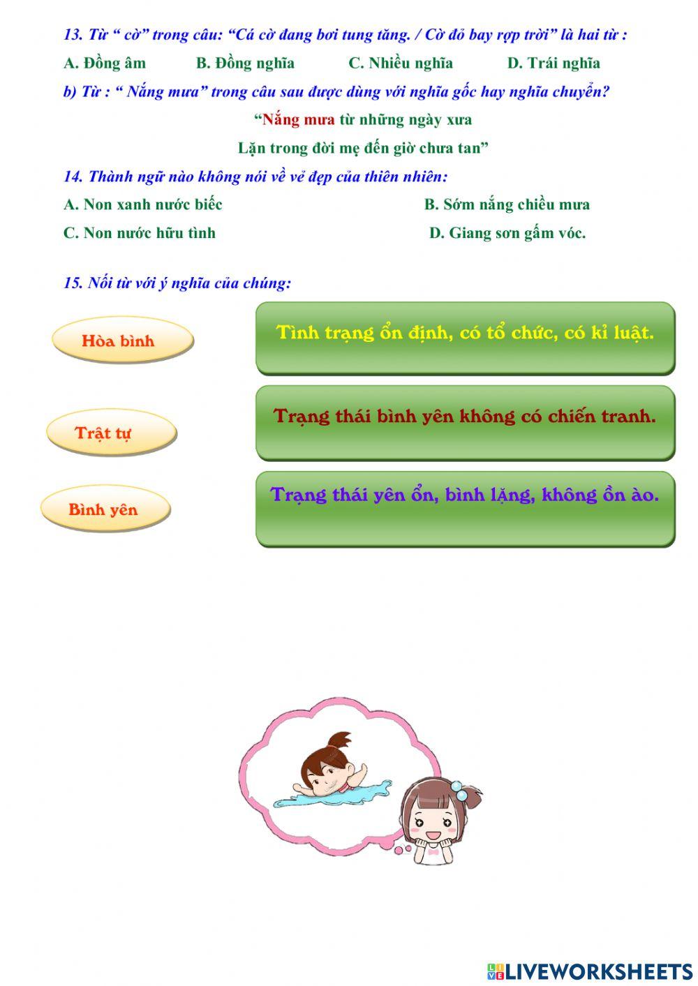 Bài kiểm tra giữa kì 2 - Bức tranh của em gái tôi.