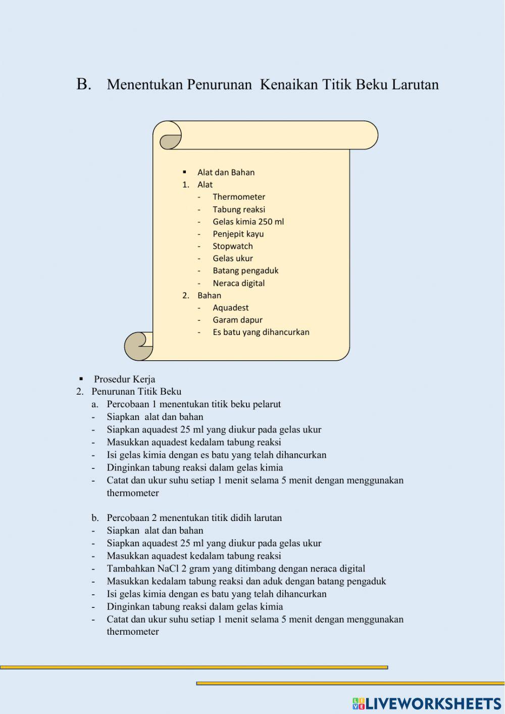Sifat koligatif larutan