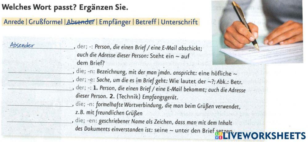 B 1.1. Lektion 4: Blidlexikon