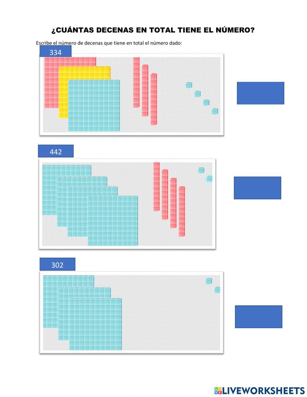 Cuántas decenas hay